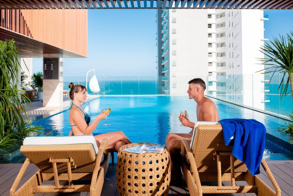 Phòng nghỉ khách sạn Gonsala Nha Trang Phòng nghỉ sang trọng ấm cúng tại khách sạn Gonsala Nha Trang