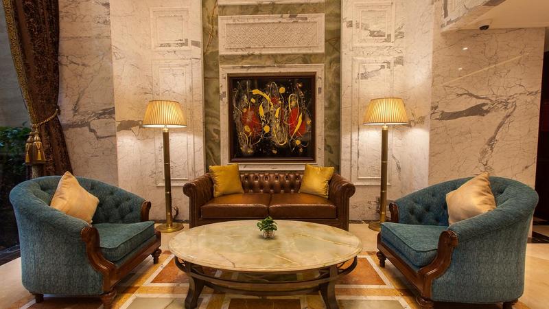 Phòng nghỉ hiện đại tại The Lapis Hotel