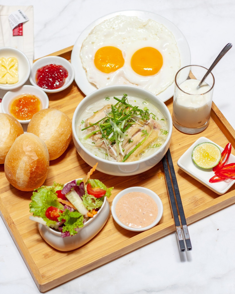 Bữa sáng ở khách sạn. Ảnh: Silk Path Hotel Hanoi