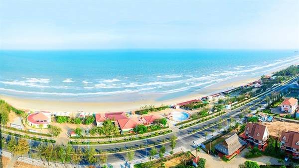 Khu du lịch Gió Biển nhìn từ trên cao