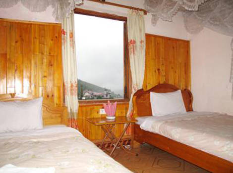 Tất cả 10 phòng tại nhà nghỉ Sa Pa đều được trang bị lò sưởi điện cùng nhiều tiện nghi khác.
