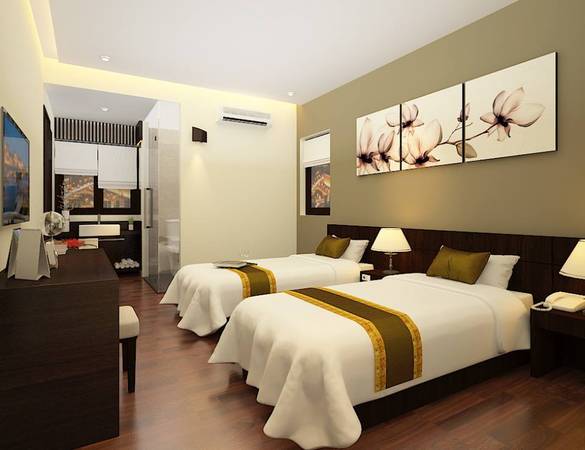 Phòng Deluxe Twin tại khách sạn Sông Đà