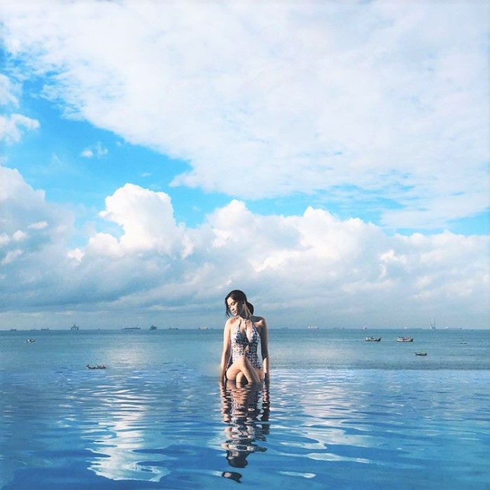 Khách sạn Vũng Tàu Mermaid Seaside có bể bơi tràn bờ
