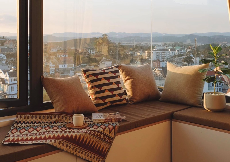 Homestay Đà Lạt Cafe View House góc nhìn toàn cảnh thành phố