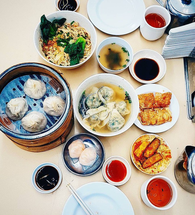 Bánh bao kim sa dimsum Singapore đặc trưng