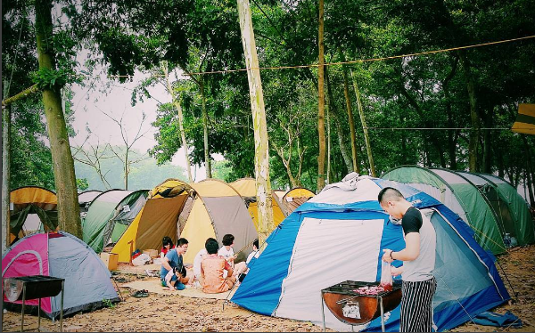 Không gian dã ngoại lý tưởng cho nhóm bạn bè