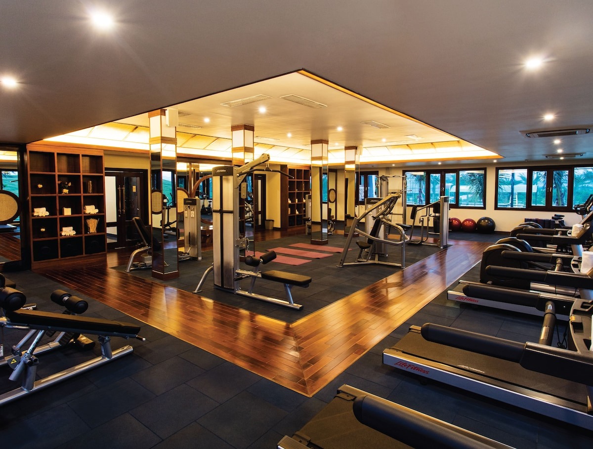 Phòng gym hiện đại tại khu nghỉ dưỡng Duyên Hà Cam Ranh