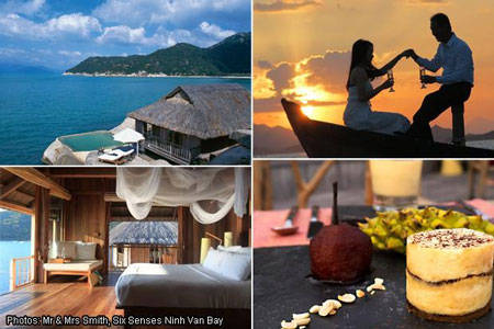 Khu nghỉ dưỡng Six Senses Ninh Vân Bay sở hữu không gian lãng mạn hướng biển