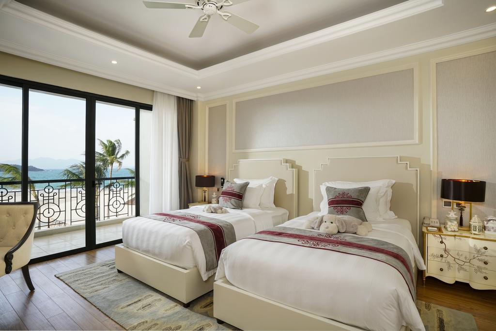 Không gian phòng ngủ tinh tế tại khu nghỉ dưỡng Vinpearl Nha Trang