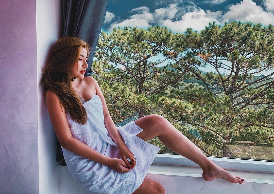 Không gian vườn hoa châu Âu Oppa Homestay Đà Lạt