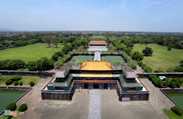 Kinh Thành Huế nhìn từ trên cao - Công trình rộng 520 ha