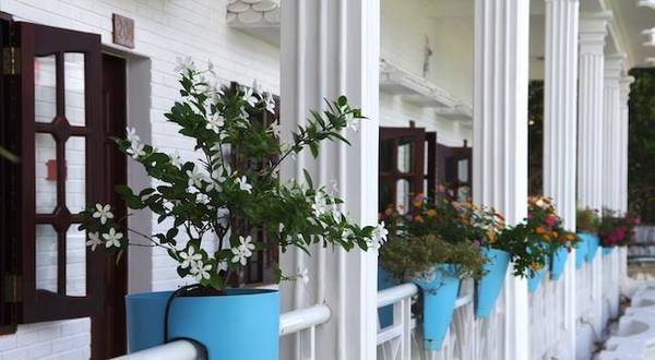 Khách sạn có một khuôn viên cảnh quan sinh thái tạo nên môi trường thoải mái cho khách du lịch.