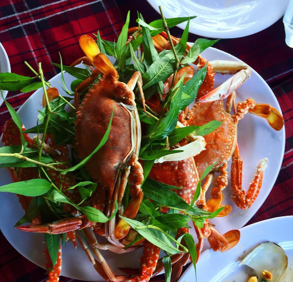 Thưởng thức hải sản làng bè Long Sơn