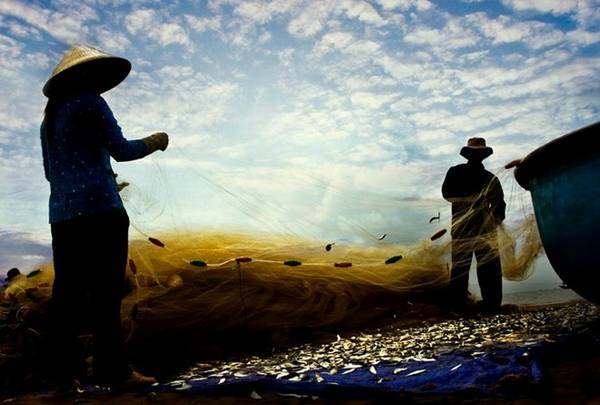 Cuộc sống mộc mạc với thuyền thúng tại làng chài Vũng Tàu