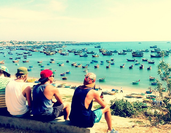 Làng chài Mũi Né góc view thơ mộng
