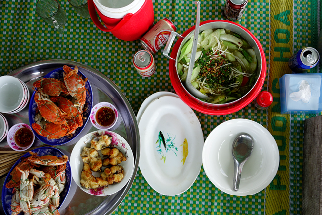 Hải sản tươi ngon tại làng chài Rạch Vẹm Phú Quốc
