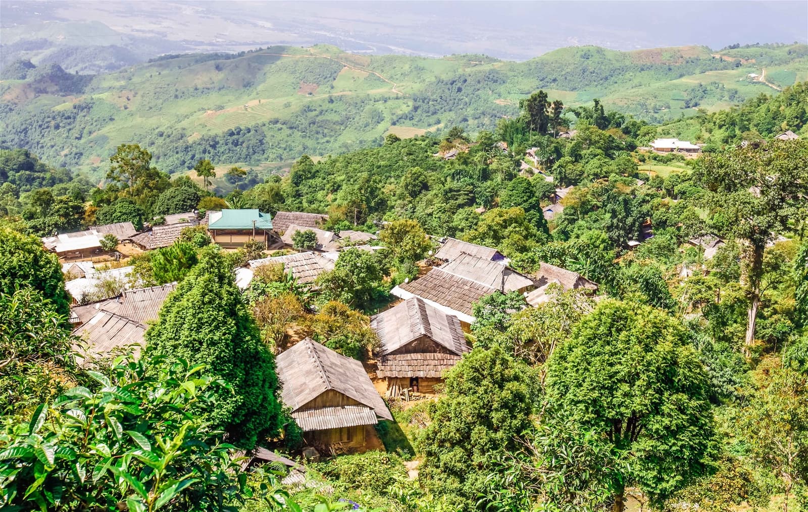 Toàn cảnh làng dân tộc Mông Suối Giàng