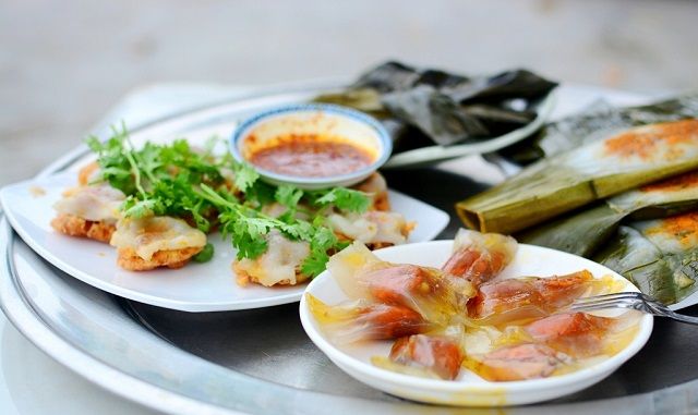 Bánh lọc gói lá chuối chuẩn vị bánh nậm bánh lọc Huế