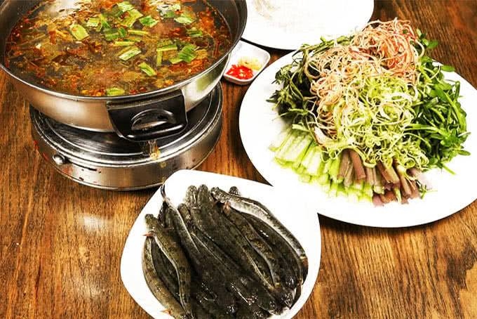 Lẩu cá kèo lá giang thơm ngon Lẩu cá kèo lá giang thơm ngon