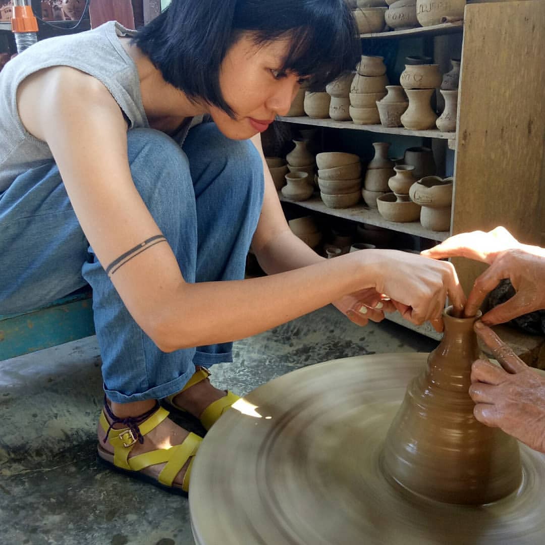 Làng gốm Thanh Hà trải nghiệm làm gốm