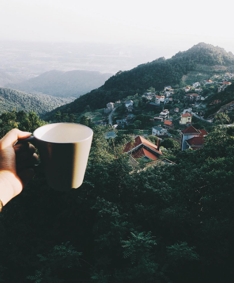 Homestay Le Bleu Floating Clouds Tam Đảo sân vườn