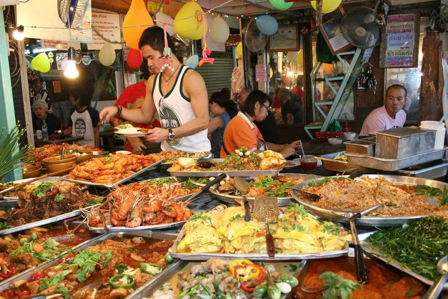 Gian hàng ẩm thực tại lễ hội Vũng Tàu