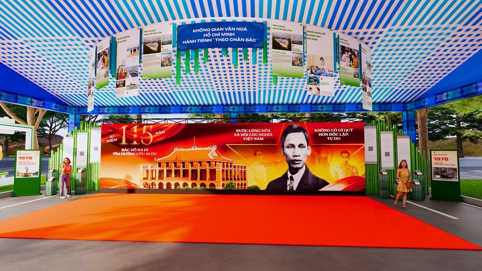 Triển lãm văn hóa tại Lễ hội đường sách Tết Bính Ngọ 2026