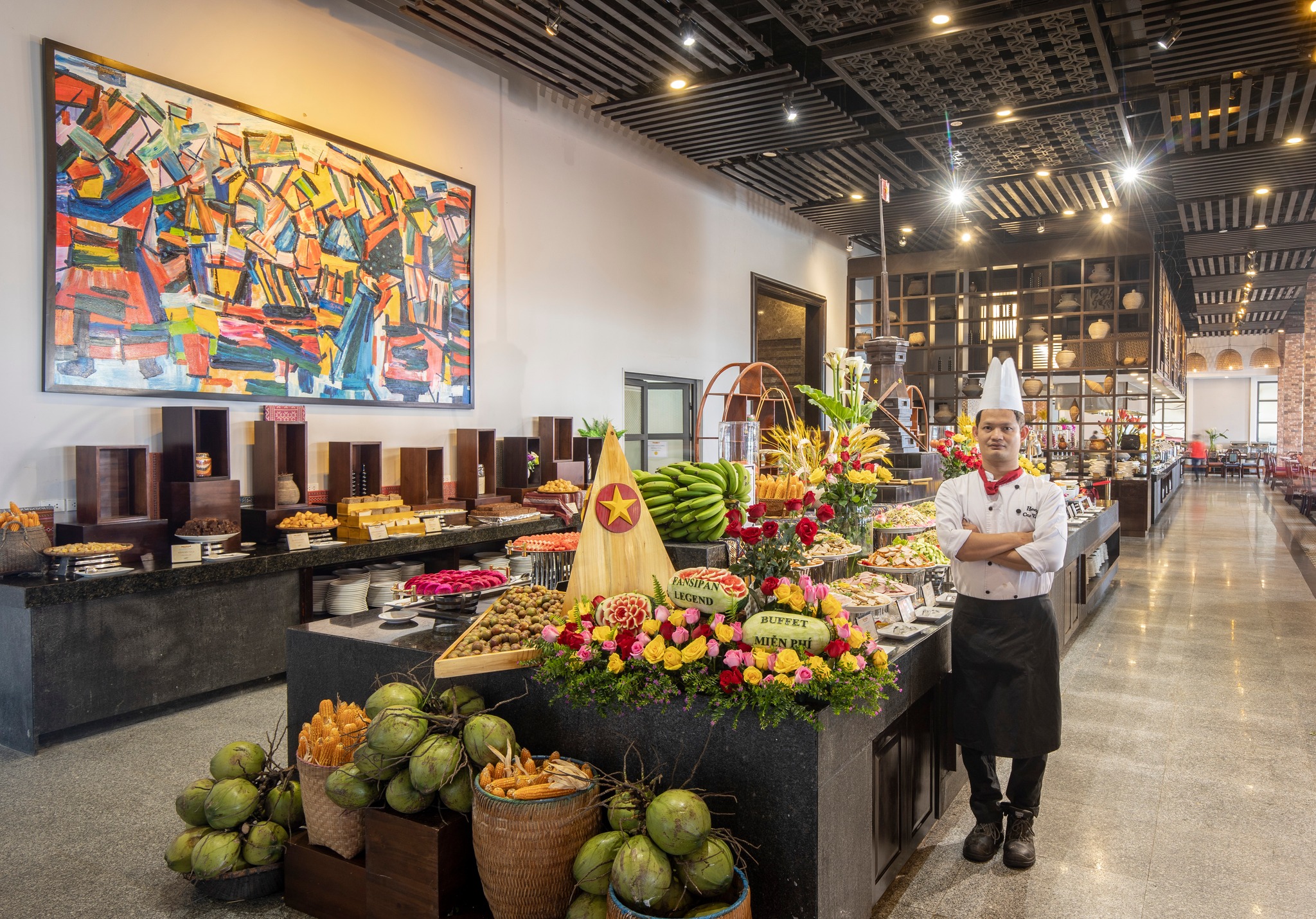 Thực đơn buffet đa dạng tại Fansipan