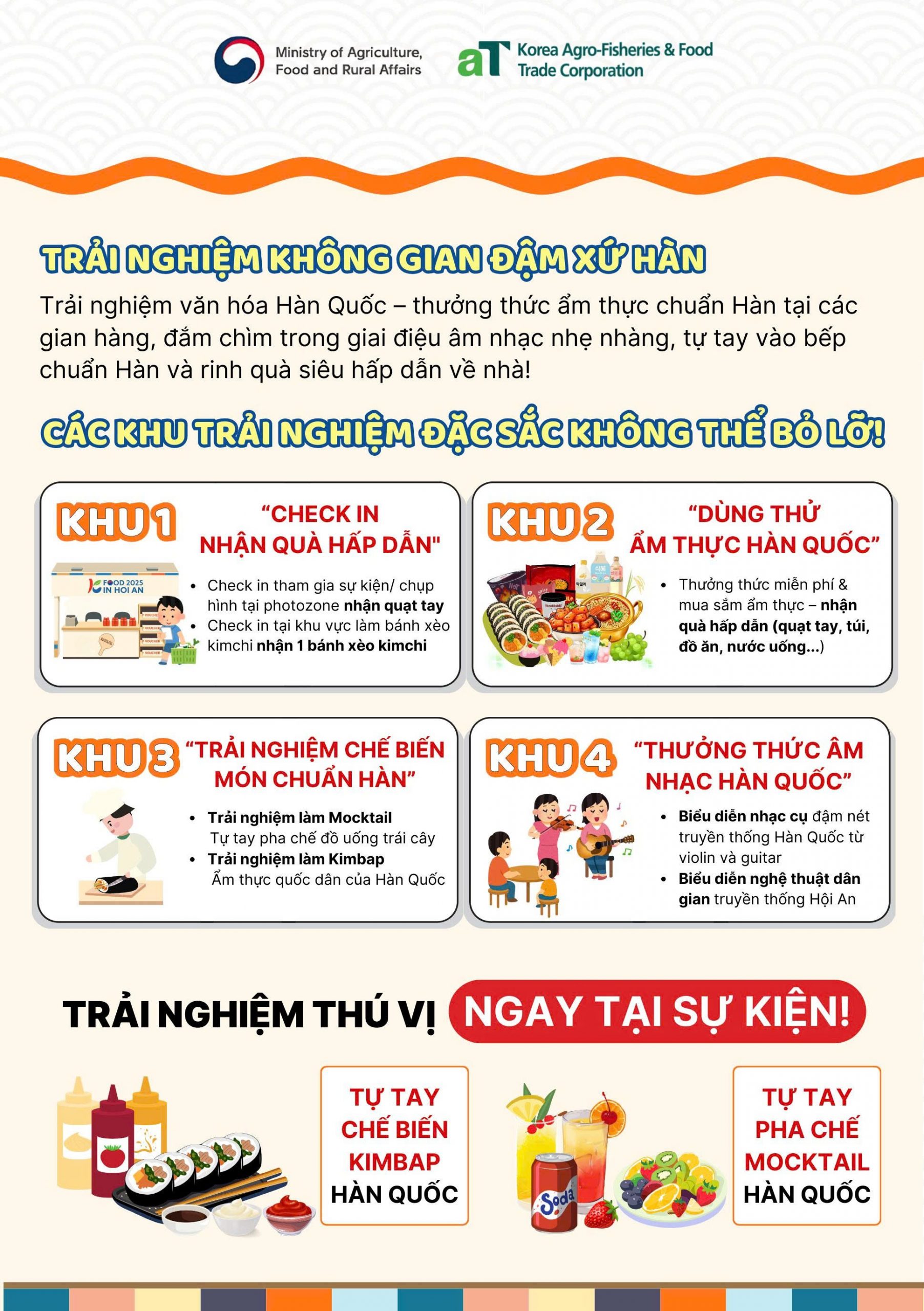 Các hoạt động tại Lễ hội Ẩm thực Hàn Quốc 2025