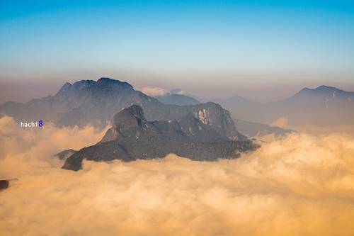 Khung cảnh trekking núi Lảo Thẩn vào những ngày thời tiết thuận lợi