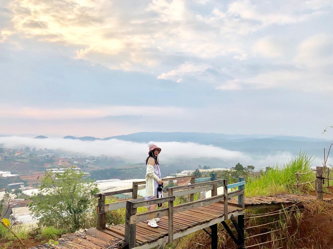 View mây từ Bình Yên House Đà Lạt
