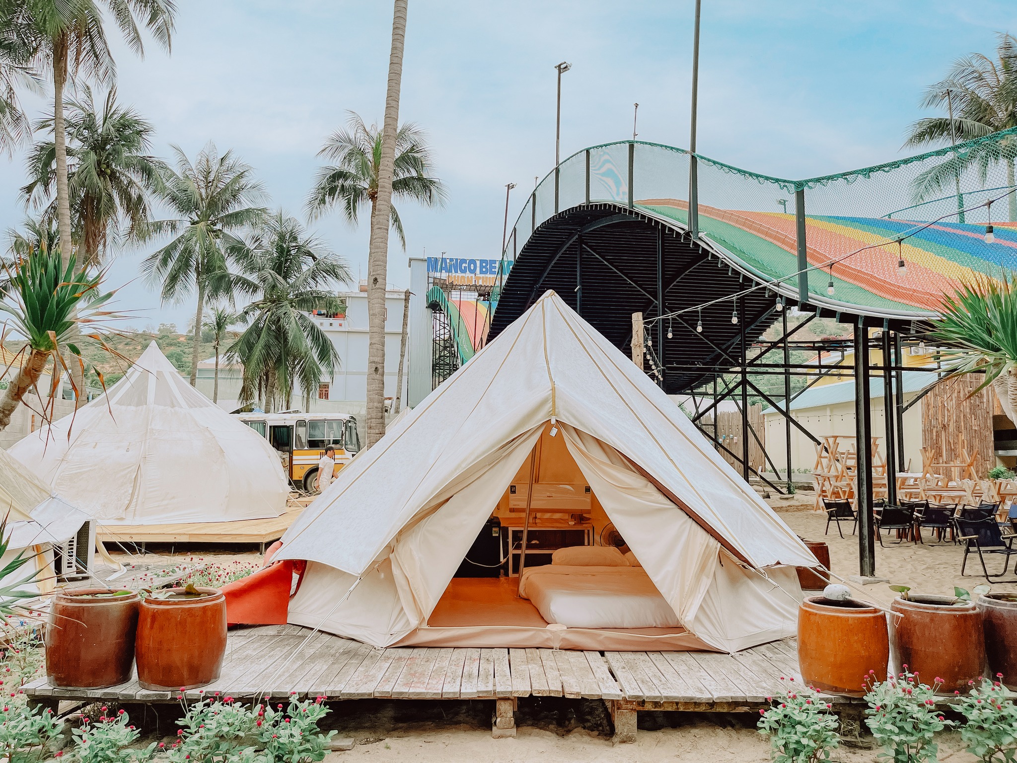 Lều glamping tiện nghi tại Mango Beach Bình Thuận