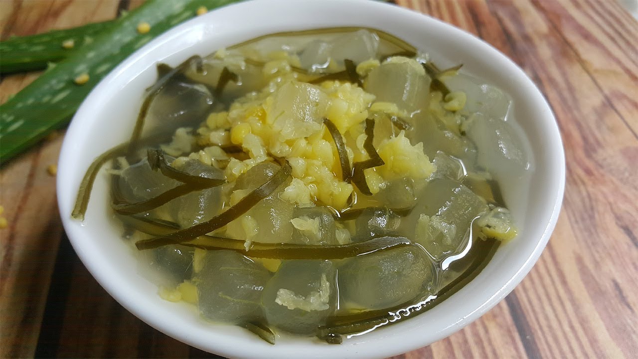 Chè đậu xanh nha đam đường phèn món chè miền Tây