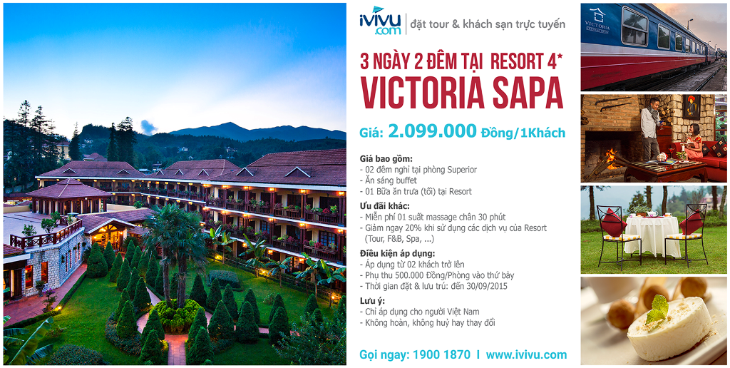 Victoria Sapa là địa điểm lưu trú tuyệt vời cho chuyến khám phá Sapa.
