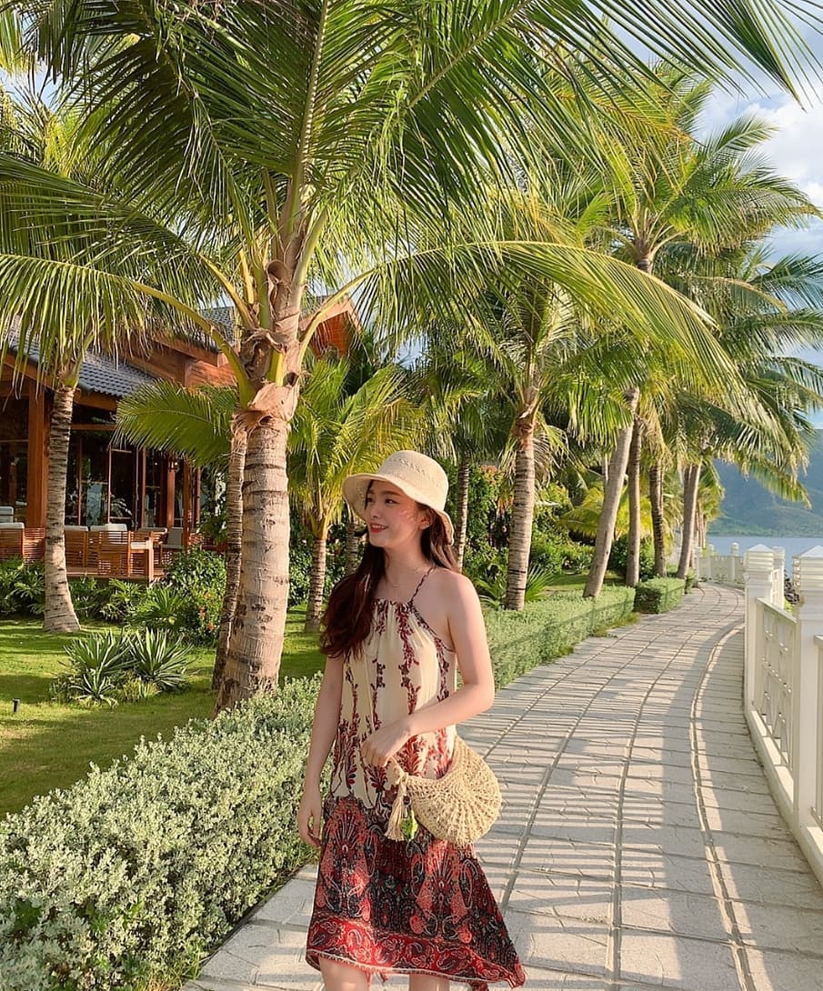 Góc sống ảo tại khu nghỉ dưỡng Merperle Hòn Tằm Nha Trang