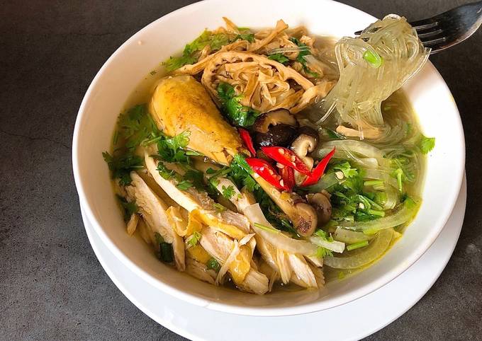 Miến nấu. Ảnh: cookpad.com