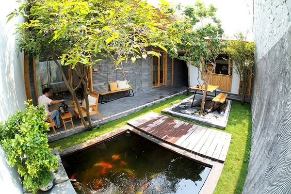 Minh House Đà Nẵng nằm ở địa chỉ K30/H01/03 Hà Bổng với vật liệu xây dựng chủ yếu bằng gỗ