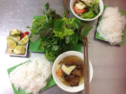 Bún chả món Bắc Sài Gòn