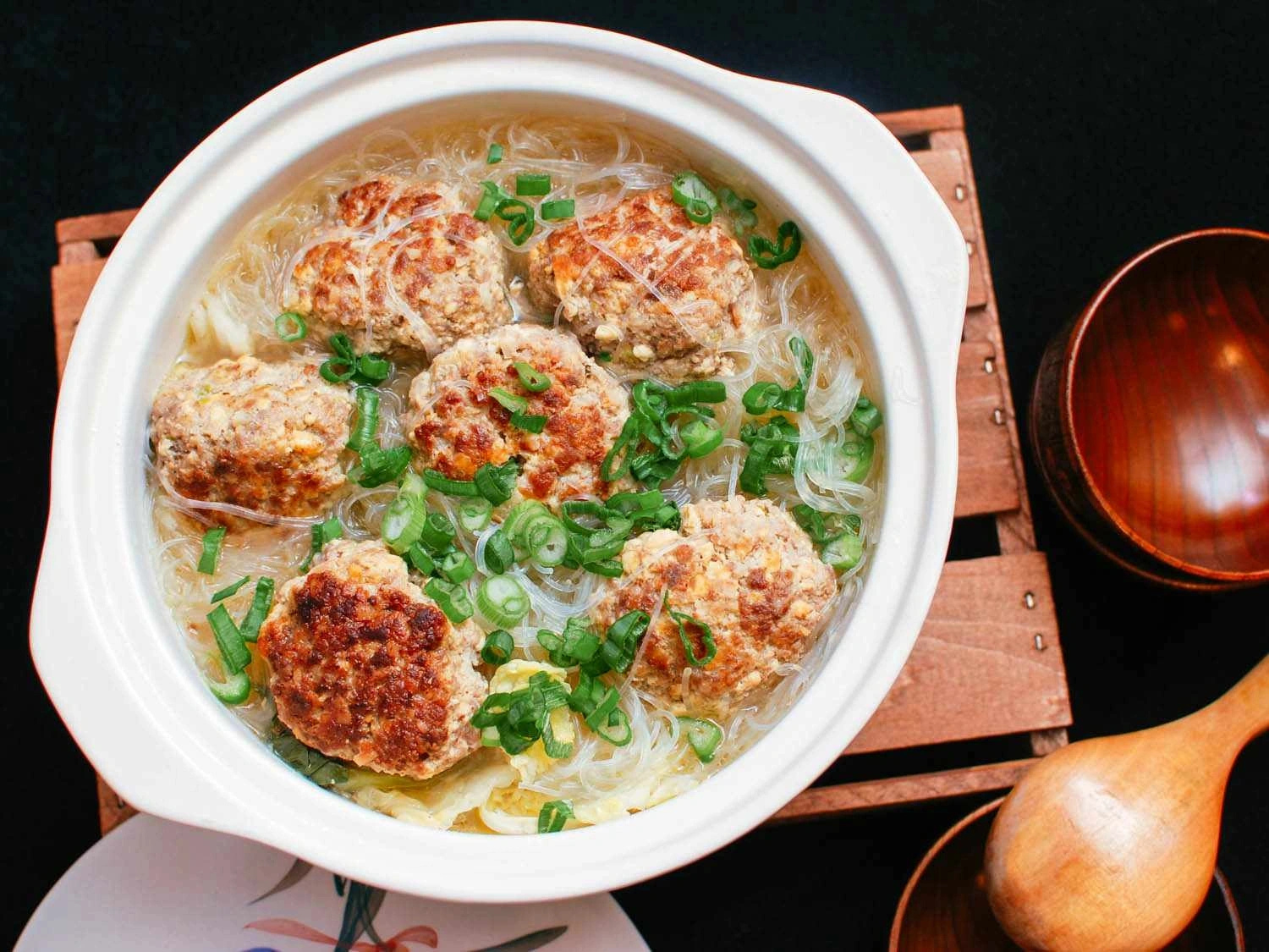 Thịt viên đầu sư tử món ăn may mắn ngày Tết