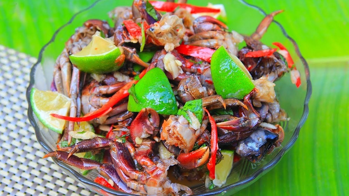 Ba khía tươi món ăn miền Tây