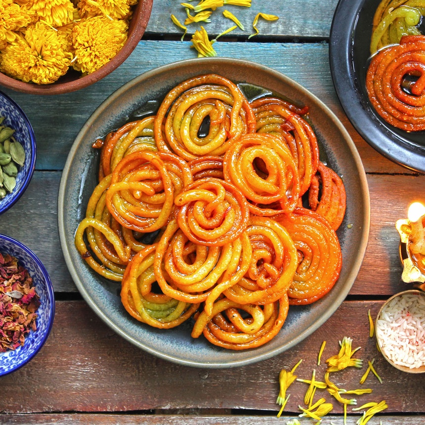 Jalebi bánh ngọt Ấn Độ món ngon châu Á