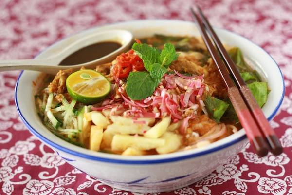 Mỳ Assam Laksa món ngon đường phố Malaysia