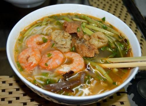 Bún tôm món ngon Hải Phòng đặc trưng