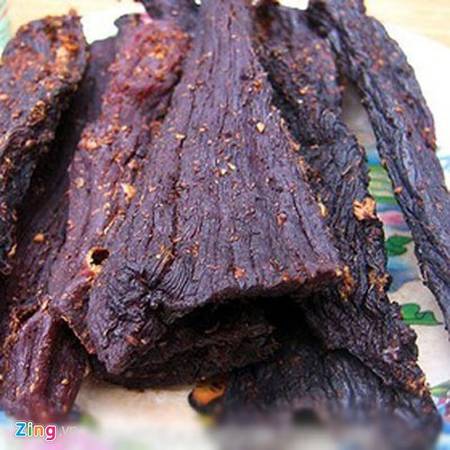 Thịt trâu sấy - đặc sản vùng cao