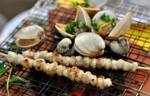 Hải sản tươi ngon khi khám phá Cổ Thạch