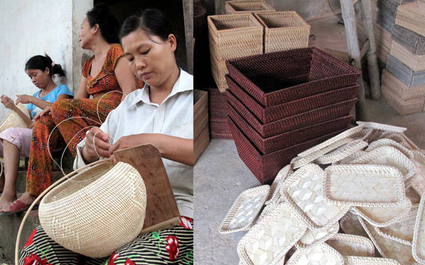 Mây tre đan xuất khẩu Phú Vinh Mây tre đan xuất khẩu tại làng nghề truyền thống Hà Nội Phú Vinh