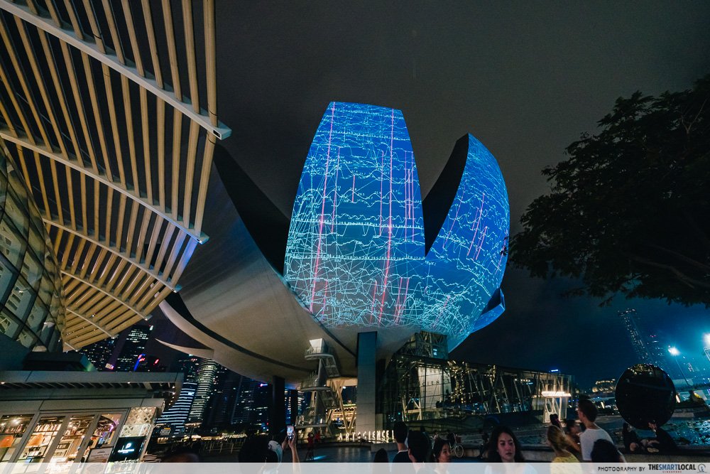 Tác phẩm ánh sáng Motherearth Singapore