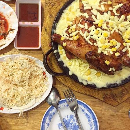 Gà cay phô mai món gà ngon Hàn Quốc