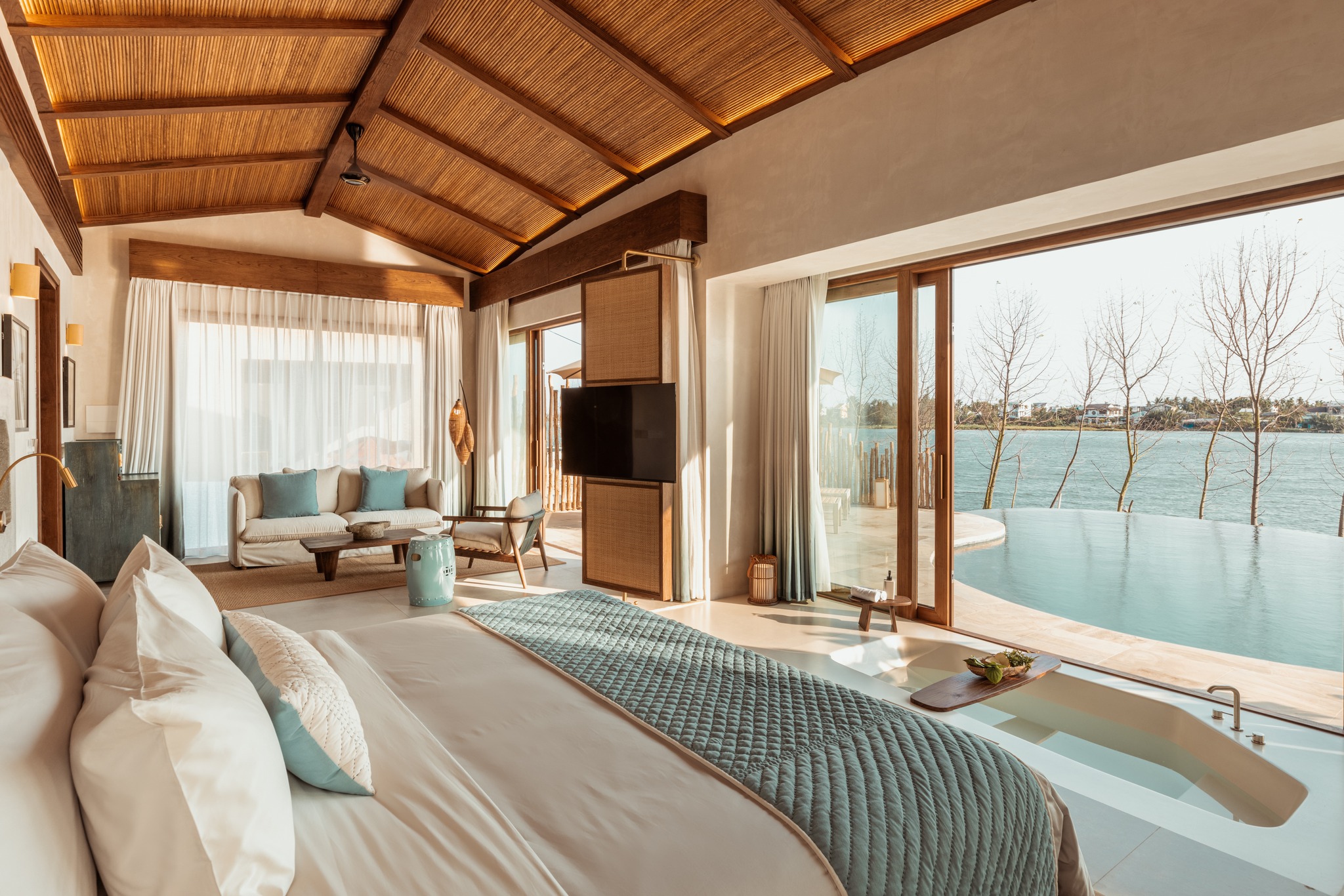 Thiết kế mở giao hòa thiên nhiên của Namia River Retreat Hội An