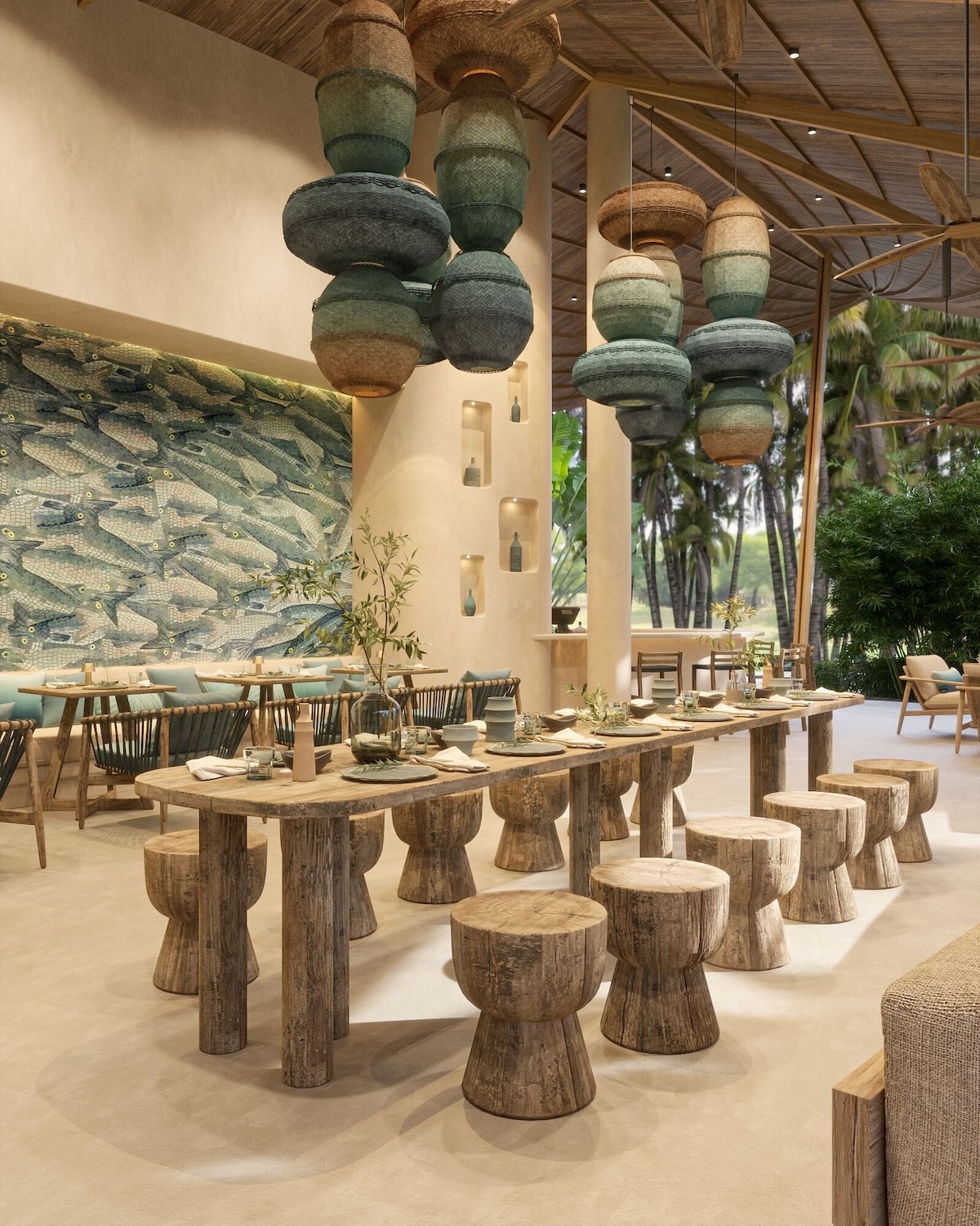 Namia River Retreat Hội An - Không gian nhà hàng độc đáo